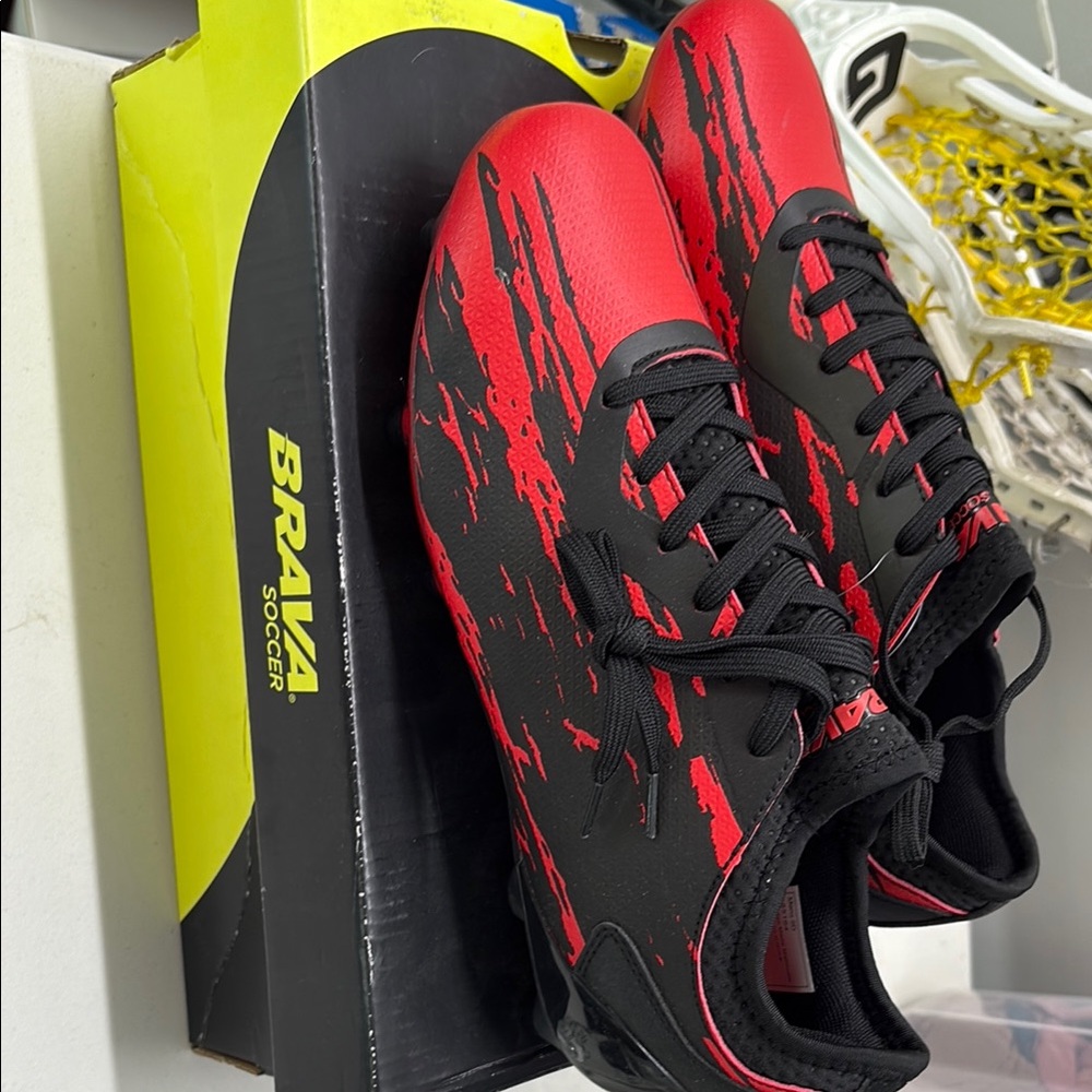 Soccer Shoes - Red and Black
